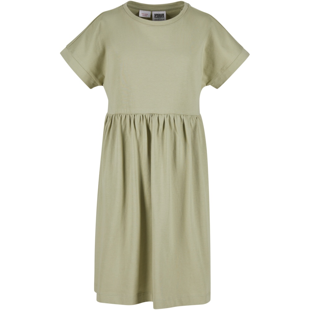 Urban Classics - Organic Empire Valance Tee Kids Short dress - Green